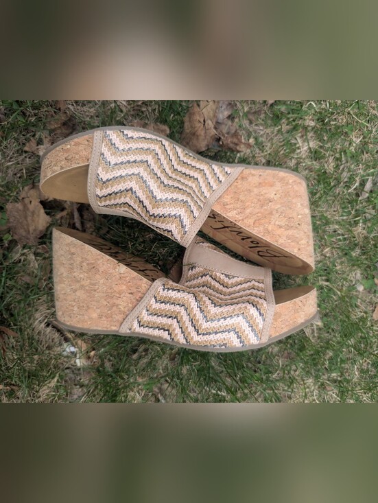 Blowfish Shoes - Blowfish Cork Wedge Sandals 8.5